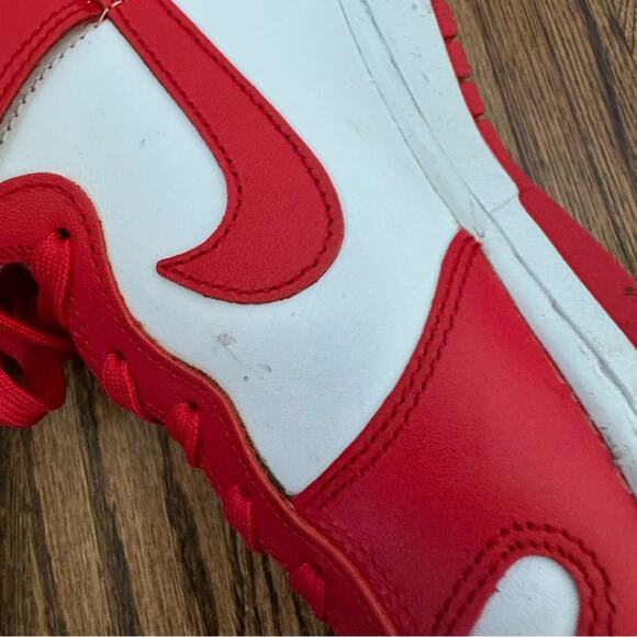 Nike Dunk High University Retro Red White - Picture 3 of 8